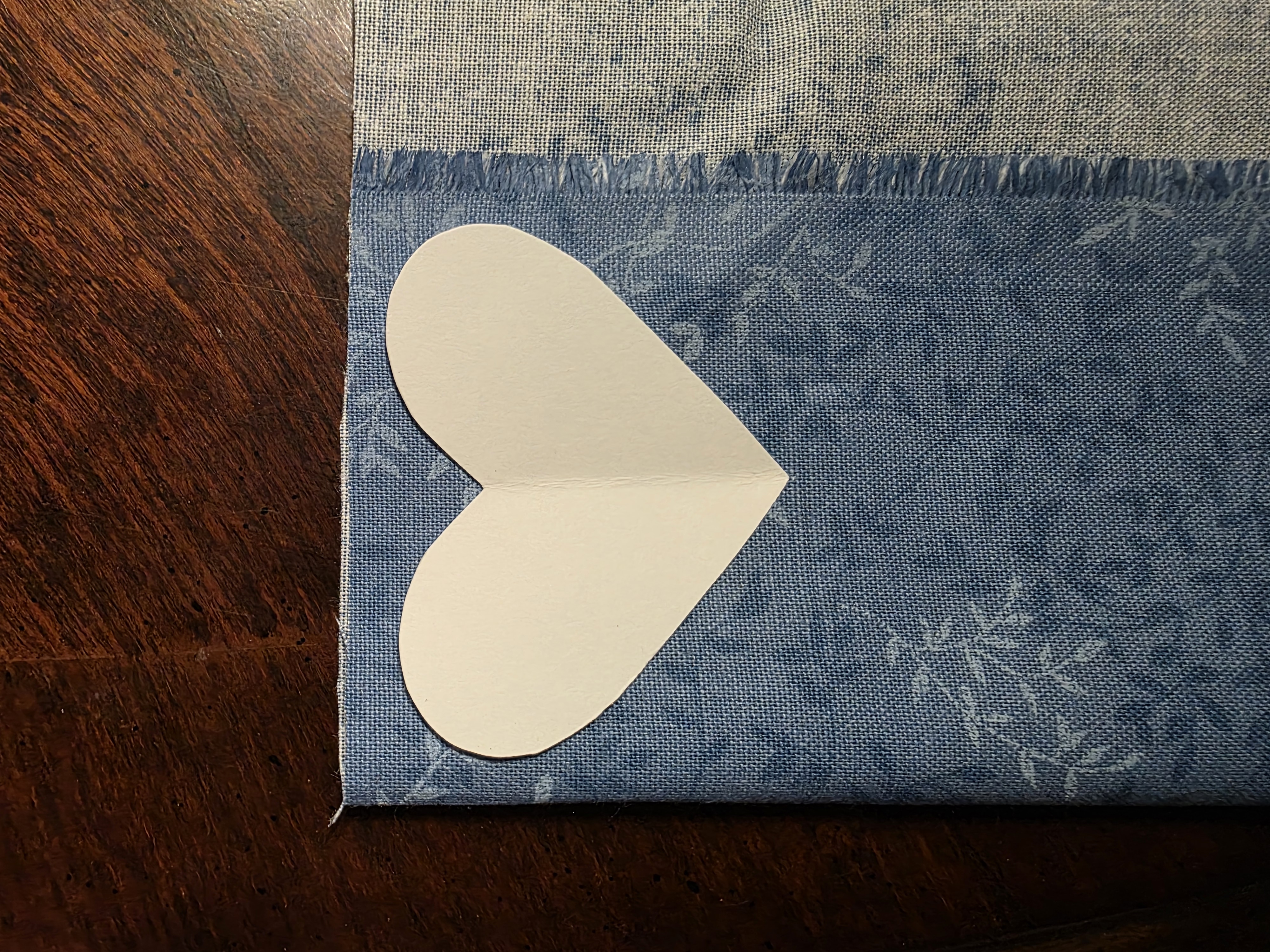 Step 2 of Heart Ornament
